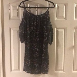 Maurice’s cold shoulder dress (blueish gray)